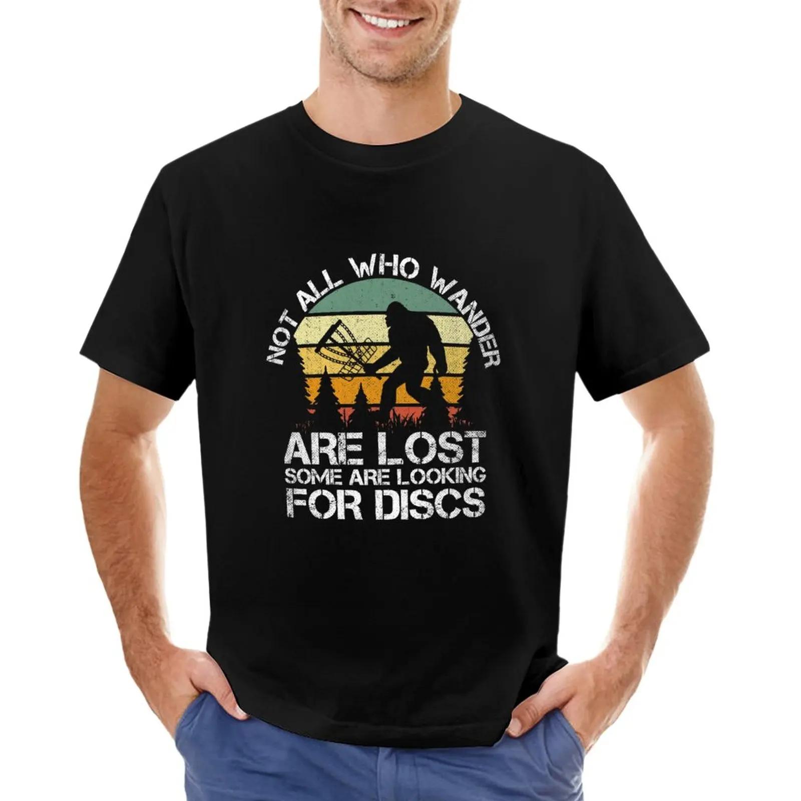 Not All Who Wander Are Lost Shirt Funny Bigfoot Disc Golf | Funny Disc Golf Quotes for Women Men | Vintage Disc Golf